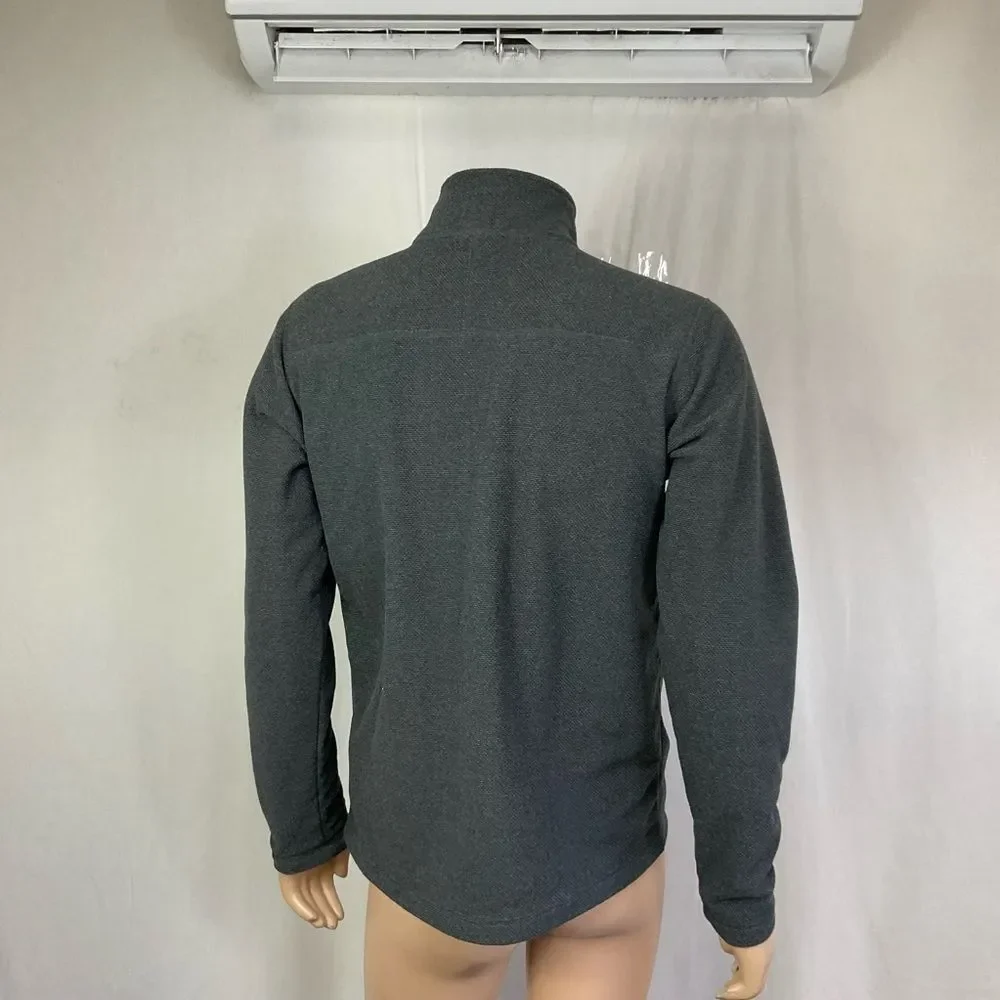The North Face Men's Gray Fleece Long Sleeve 1/4 Zip Jacket Size M